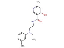 N-{2-[ethyl(3-methylphenyl)amino]ethyl}-4-hydroxy-6-methylnicotinamide trifluoroacetate