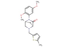 (1S*,4S*)-2-(2,5-dimethoxyphenyl)-5-[(5-methyl-2-thienyl)methyl]-2,5-diazabicyclo[2.2.1]heptan-3-one