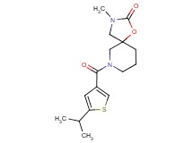 7-[(5-isopropyl-3-thienyl)carbonyl]-3-methyl-1-oxa-3,7-diazaspiro[4.5]decan-2-one