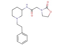 2-(2-oxo-1,3-oxazolidin-3-yl)-N-[1-(2-phenylethyl)-3-piperidinyl]acetamide