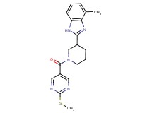 4-methyl-2-(1-{[2-(methylthio)-5-pyrimidinyl]carbonyl}-3-piperidinyl)-1H-benzimidazole