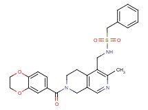N-{[7-(2,3-dihydro-1,4-benzodioxin-6-ylcarbonyl)-3-methyl-5,6,7,8-tetrahydro-2,7-naphthyridin-4-yl]methyl}-1-phenylmethanesulfonamide