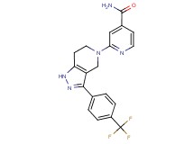 2-{3-[4-(trifluoromethyl)phenyl]-1,4,6,7-tetrahydro-5H-pyrazolo[4,3-c]pyridin-5-yl}isonicotinamide