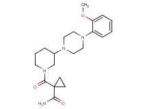 1-({3-[4-(2-methoxyphenyl)-1-piperazinyl]-1-piperidinyl}carbonyl)cyclopropanecarboxamide