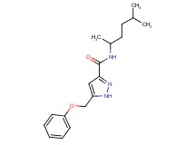N-(1,4-dimethylpentyl)-5-(phenoxymethyl)-1H-pyrazole-3-carboxamide