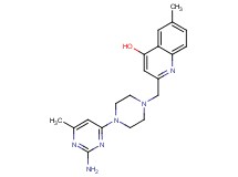 2-{[4-(2-amino-6-methylpyrimidin-4-yl)piperazin-1-yl]methyl}-6-methylquinolin-4-ol