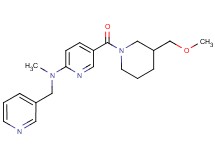 5-{[3-(methoxymethyl)-1-piperidinyl]carbonyl}-N-methyl-N-(3-pyridinylmethyl)-2-pyridinamine