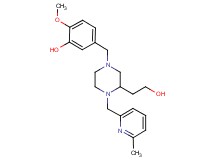 5-({3-(2-hydroxyethyl)-4-[(6-methyl-2-pyridinyl)methyl]-1-piperazinyl}methyl)-2-methoxyphenol