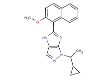 1-(1-cyclopropylethyl)-5-(2-methoxy-1-naphthyl)-1,4-dihydroimidazo[4,5-c]pyrazole