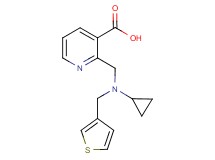 2-{[cyclopropyl(3-thienylmethyl)amino]methyl}nicotinic acid