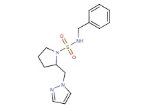 N-benzyl-2-(1H-pyrazol-1-ylmethyl)pyrrolidine-1-sulfonamide