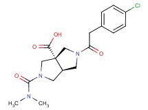 (3aS*,6aS*)-2-[(4-chlorophenyl)acetyl]-5-[(dimethylamino)carbonyl]hexahydropyrrolo[3,4-c]pyrrole-3a(1H)-carboxylic acid