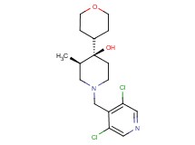 (3R*,4R*)-1-[(3,5-dichloro-4-pyridinyl)methyl]-3-methyl-4-(tetrahydro-2H-pyran-4-yl)-4-piperidinol