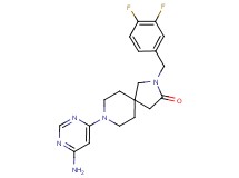8-(6-amino-4-pyrimidinyl)-2-(3,4-difluorobenzyl)-2,8-diazaspiro[4.5]decan-3-one