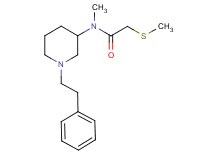 N-methyl-2-(methylthio)-N-[1-(2-phenylethyl)-3-piperidinyl]acetamide