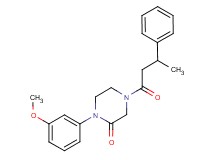 1-(3-methoxyphenyl)-4-(3-phenylbutanoyl)-2-piperazinone