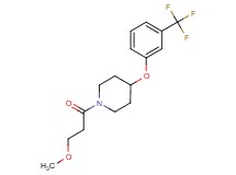 1-(3-methoxypropanoyl)-4-[3-(trifluoromethyl)phenoxy]piperidine