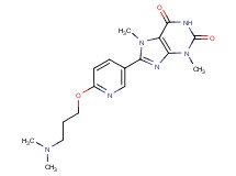 8-{6-[3-(dimethylamino)propoxy]pyridin-3-yl}-3,7-dimethyl-3,7-dihydro-1H-purine-2,6-dione