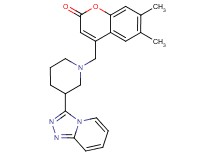 6,7-dimethyl-4-[(3-[1,2,4]triazolo[4,3-a]pyridin-3-ylpiperidin-1-yl)methyl]-2H-chromen-2-one