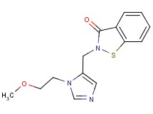 2-{[1-(2-methoxyethyl)-1H-imidazol-5-yl]methyl}-1,2-benzisothiazol-3(2H)-one