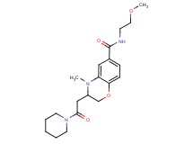 N-(2-methoxyethyl)-4-methyl-3-(2-oxo-2-piperidin-1-ylethyl)-3,4-dihydro-2H-1,4-benzoxazine-6-carboxamide