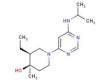 (3S*,4R*)-3-ethyl-1-[6-(isopropylamino)pyrimidin-4-yl]-4-methylpiperidin-4-ol