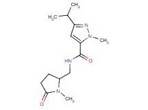 3-isopropyl-1-methyl-N-[(1-methyl-5-oxo-2-pyrrolidinyl)methyl]-1H-pyrazole-5-carboxamide