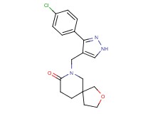 7-{[3-(4-chlorophenyl)-1H-pyrazol-4-yl]methyl}-2-oxa-7-azaspiro[4.5]decan-8-one