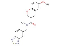 N-(2,1,3-benzothiadiazol-5-ylmethyl)-6-methoxy-N-methyl-3-chromanecarboxamide