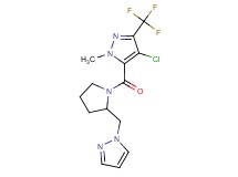 4-chloro-1-methyl-5-{[2-(1H-pyrazol-1-ylmethyl)pyrrolidin-1-yl]carbonyl}-3-(trifluoromethyl)-1H-pyrazole
