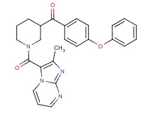 {1-[(2-methylimidazo[1,2-a]pyrimidin-3-yl)carbonyl]-3-piperidinyl}(4-phenoxyphenyl)methanone