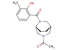 2-{[(1S*,5R*)-3-acetyl-3,6-diazabicyclo[3.2.2]non-6-yl]carbonyl}-6-methylphenol