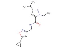 N-[(5-cyclopropyl-3-isoxazolyl)methyl]-1-ethyl-3-isopropyl-1H-pyrazole-5-carboxamide