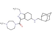 N-(2-adamantylmethyl)-1-ethyl-3-[(4-methyl-1,4-diazepan-1-yl)carbonyl]-4,5,6,7-tetrahydro-1H-indazol-5-amine