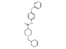 1-(3-cyclohexen-1-ylmethyl)-N-[4-(3-pyridinyloxy)phenyl]-4-piperidinecarboxamide