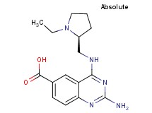 2-amino-4-({[(2S)-1-ethylpyrrolidin-2-yl]methyl}amino)quinazoline-6-carboxylic acid