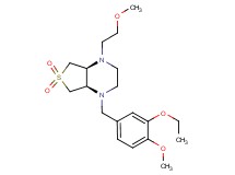 (4aS*,7aR*)-1-(3-ethoxy-4-methoxybenzyl)-4-(2-methoxyethyl)octahydrothieno[3,4-b]pyrazine 6,6-dioxide