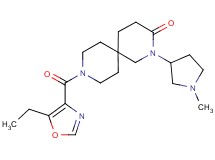 9-[(5-ethyl-1,3-oxazol-4-yl)carbonyl]-2-(1-methylpyrrolidin-3-yl)-2,9-diazaspiro[5.5]undecan-3-one