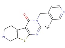 3-[(3-methylpyridin-4-yl)methyl]-5,6,7,8-tetrahydropyrido[4',3':4,5]thieno[2,3-d]pyrimidin-4(3H)-one