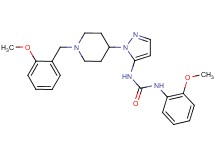 N-{1-[1-(2-methoxybenzyl)-4-piperidinyl]-1H-pyrazol-5-yl}-N'-(2-methoxyphenyl)urea