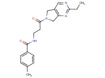 N-[3-(2-ethyl-5,7-dihydro-6H-pyrrolo[3,4-d]pyrimidin-6-yl)-3-oxopropyl]-4-methylbenzamide