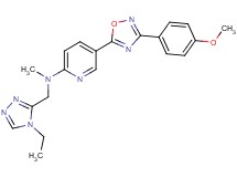 N-[(4-ethyl-4H-1,2,4-triazol-3-yl)methyl]-5-[3-(4-methoxyphenyl)-1,2,4-oxadiazol-5-yl]-N-methyl-2-pyridinamine