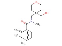 (1S*,4S*)-N-{[4-(hydroxymethyl)tetrahydro-2H-pyran-4-yl]methyl}-N,3,3-trimethyl-2-methylenebicyclo[2.2.1]heptane-1-carboxamide