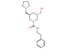 rel-(3S,5R)-3-(hydroxymethyl)-N-(2-phenylethyl)-5-(1-pyrrolidinylmethyl)-1-piperidinecarboxamide trifluoroacetate (salt)