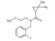 N-(2-fluorobenzyl)-N-(2-methoxyethyl)-2,2-dimethylcyclopropanecarboxamide