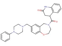 4-{[7-[(4-phenyl-1-piperazinyl)methyl]-2,3-dihydro-1,4-benzoxazepin-4(5H)-yl]carbonyl}-3,4-dihydro-2(1H)-quinolinone
