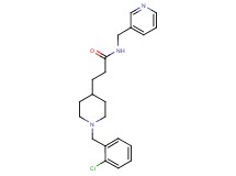 3-[1-(2-chlorobenzyl)-4-piperidinyl]-N-(3-pyridinylmethyl)propanamide