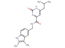 N-[(2,3-dimethyl-1H-indol-5-yl)methyl]-6-isobutyl-2-oxo-1,2-dihydropyrimidine-4-carboxamide