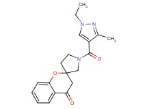 1'-[(1-ethyl-3-methyl-1H-pyrazol-4-yl)carbonyl]spiro[chromene-2,3'-pyrrolidin]-4(3H)-one
