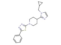 4-[1-(cyclopropylmethyl)-1H-imidazol-2-yl]-1-(5-phenyl-1,3,4-thiadiazol-2-yl)piperidine